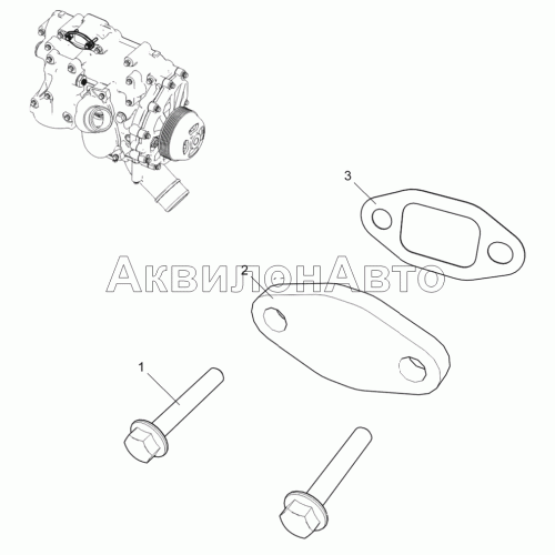 Заглушка слива ОЖ (для двигателей ЯМЗ-53602-10, ЯМЗ-53622-10, ЯМЗ-53642-10) 53441-30-121300-010