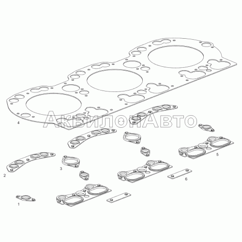 236Д-1003210 Прокладка головки цилиндров 236Д-1003210 Прокладка головки цилиндров