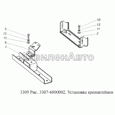 Установка кронштейнов