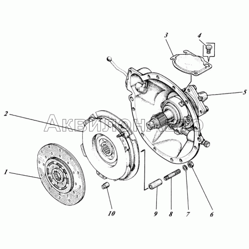 Муфта сцепления 444-21с1-10 Муфта сцепления 444-21с1-10