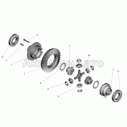 Редуктор заднего моста. Дифференциал