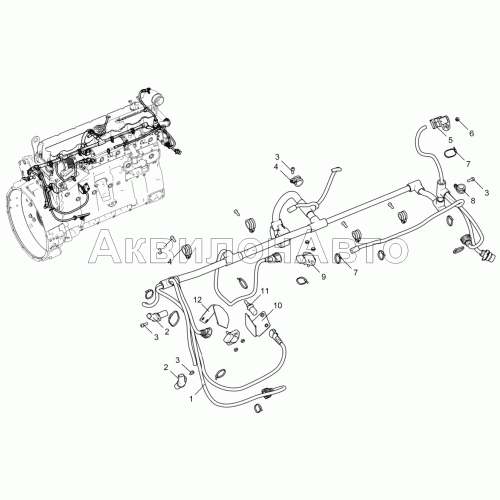 Жгут датчиков 536-30-372400-020