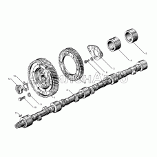Вал распределительный двигателей ЯМЗ-238БЕ, ЯМЗ-238ДЕ