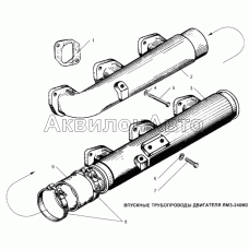 Впускные трубопроводы двигателя ЯМЗ-240М2