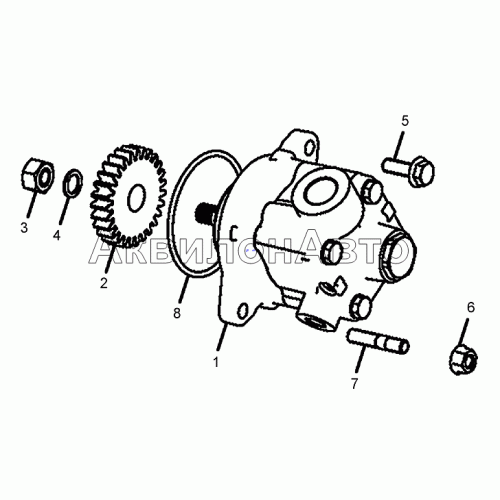 Насос гидроусилителя руля (опция)