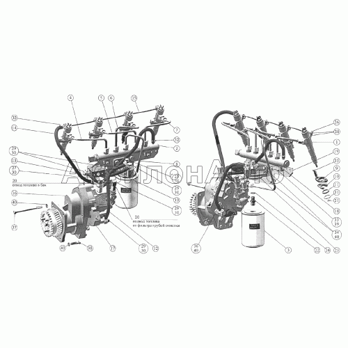 Топливные трубопроводы и установка топливной аппаратуры Топливные трубопроводы и установка топливной аппаратуры