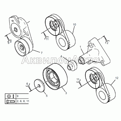 Натяжители ремней