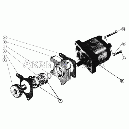 Установка насоса рулевого управления Установка насоса рулевого управления