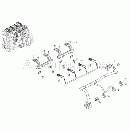 Жгут форсунок 5340-30-372400-010