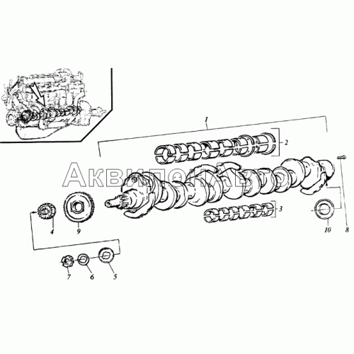 Вал коленчатый Вал коленчатый