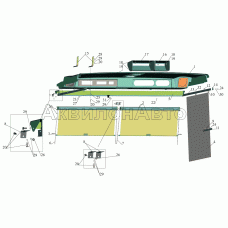 Установка  полки и штор 6501-8200034