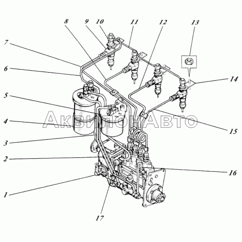 Система топливная 440И-15с1-1-01 Система топливная 440И-15с1-1-01