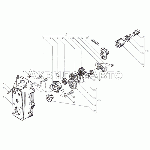 Корпус регулятора частоты вращения