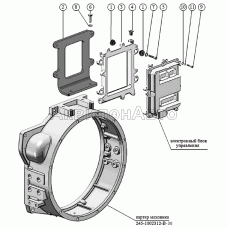 Установка кронштейнов блока управления.