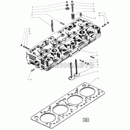 Голова цилиндров СМД-14НГ,-14БН,-15Н,-19,-20