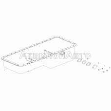 238Ф-1009011-Б2 Картер масляный с заглушкой в сборе
