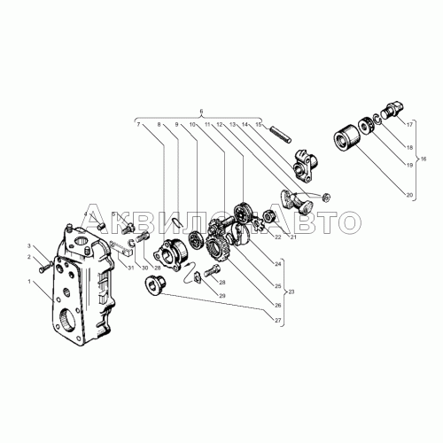 Корпус регулятора частоты вращения двигателей ЯМЗ-238БЕ2, ЯМЗ-238ДЕ2