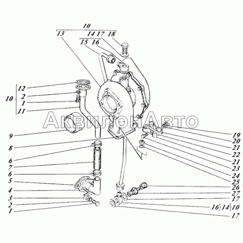 Система турбонаддува 440-18с1-12-02 Система турбонаддува 440-18с1-12-02