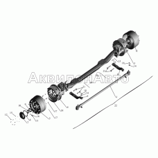 Передняя ось 4370-3000015
