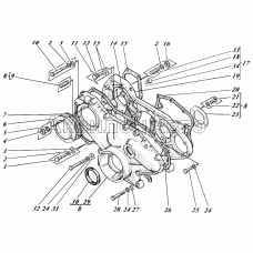 Картер шестерен с крышкой 4405-02с1-01