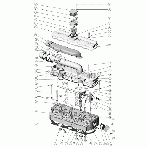 Установка головки цилиндров и впускного тракта. Клапаны и толкатели клапанов.