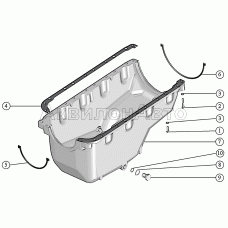 Установка масляного картера.