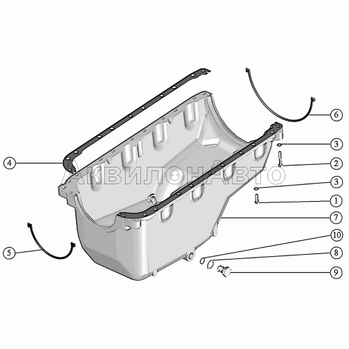Установка масляного картера. Установка масляного картера.