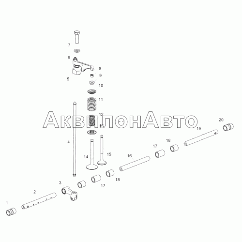236-1007005 Установка привода клапанов