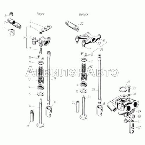 Клапаны и толкатели Клапаны и толкатели