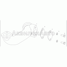 7601.1013732-01 Патрубок отводящий с заглушкой в сборе