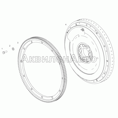 656.1005115 Маховик в сборе 656.1005115 Маховик в сборе