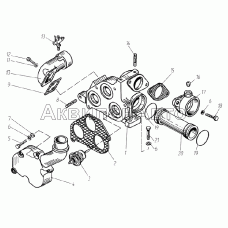 Трубы и термостаты системы охлаждения