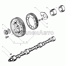 ВАЛ РАСПРЕДЕЛИТЕЛЬНЫЙ двигателей ЯМЗ-6562.10, ЯМЗ-6563.10