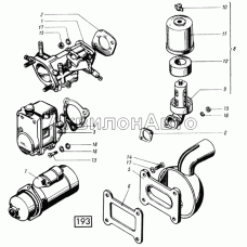 Агрегаты пускового двигателя СМД-14НГ,-14БН,-15Н,-19,-20