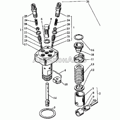 Секция высокого давления 21.1111010-10 Секция высокого давления 21.1111010-10