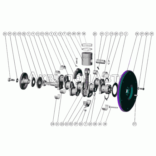 Поршни и шатуны. Коленчатый вал и маховик Поршни и шатуны. Коленчатый вал и маховик