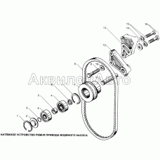 Натяжное устройство ремня привода водяного насоса