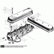 Головка цилиндров двигателя ЯМЗ-238М2