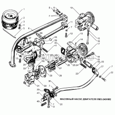 Масляный насос двигателя ЯМЗ-240НМ2