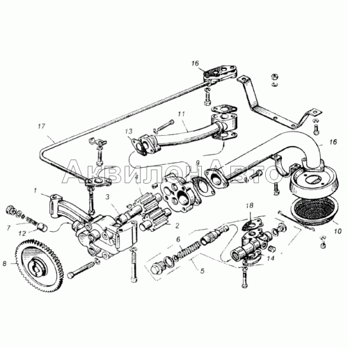 Масляный насос 8401.1011014-10