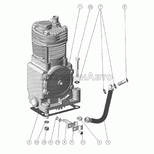 Установка компрессора Установка компрессора