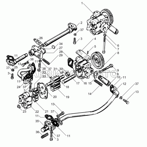 Насос масляный ЯМЗ-240НМ2