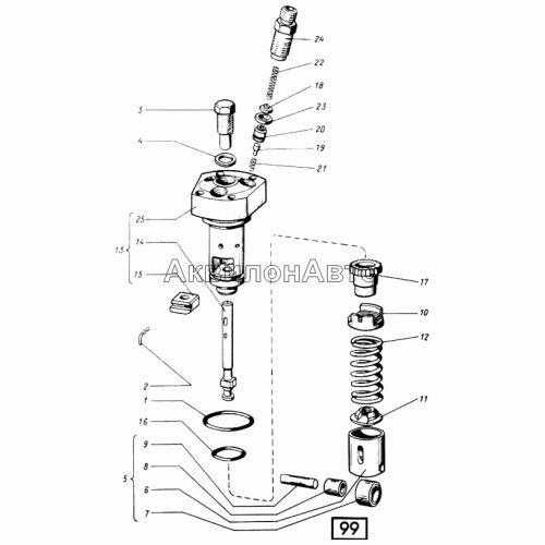 Секция высокого давления СМД-60, -62, -64, -66, -72