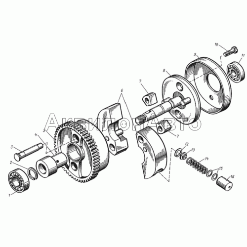Муфта опережения впрыска топлива