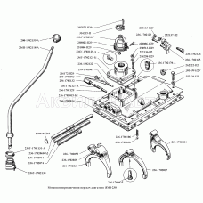 Механизм переключения передач двигателя ЯМЗ-238