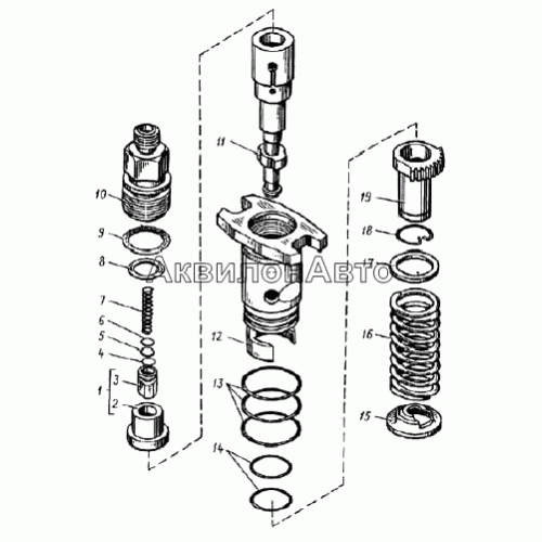 Секция топливного насоса высокого давления