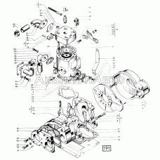 Пусковой двигатель П-10УД СМД-14НГ,-14БН,-15Н,-19,-20