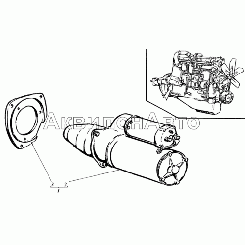 Стартер с проставкой