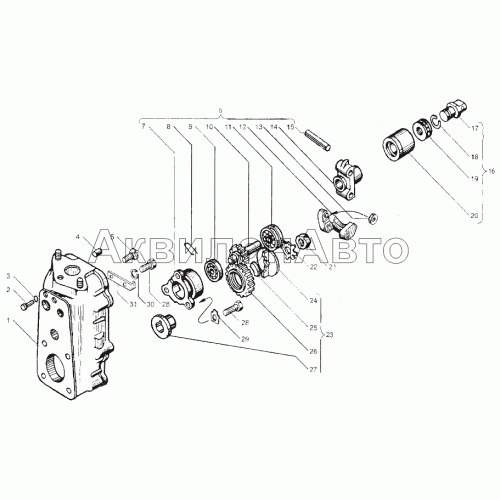 Корпус регулятора частоты вращения