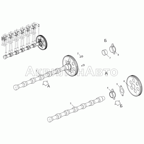 Вал распределительный 536-30-100600-010